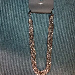 Silver express necklace brand new
